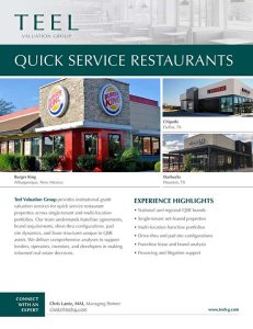 Quick Service Restaurants