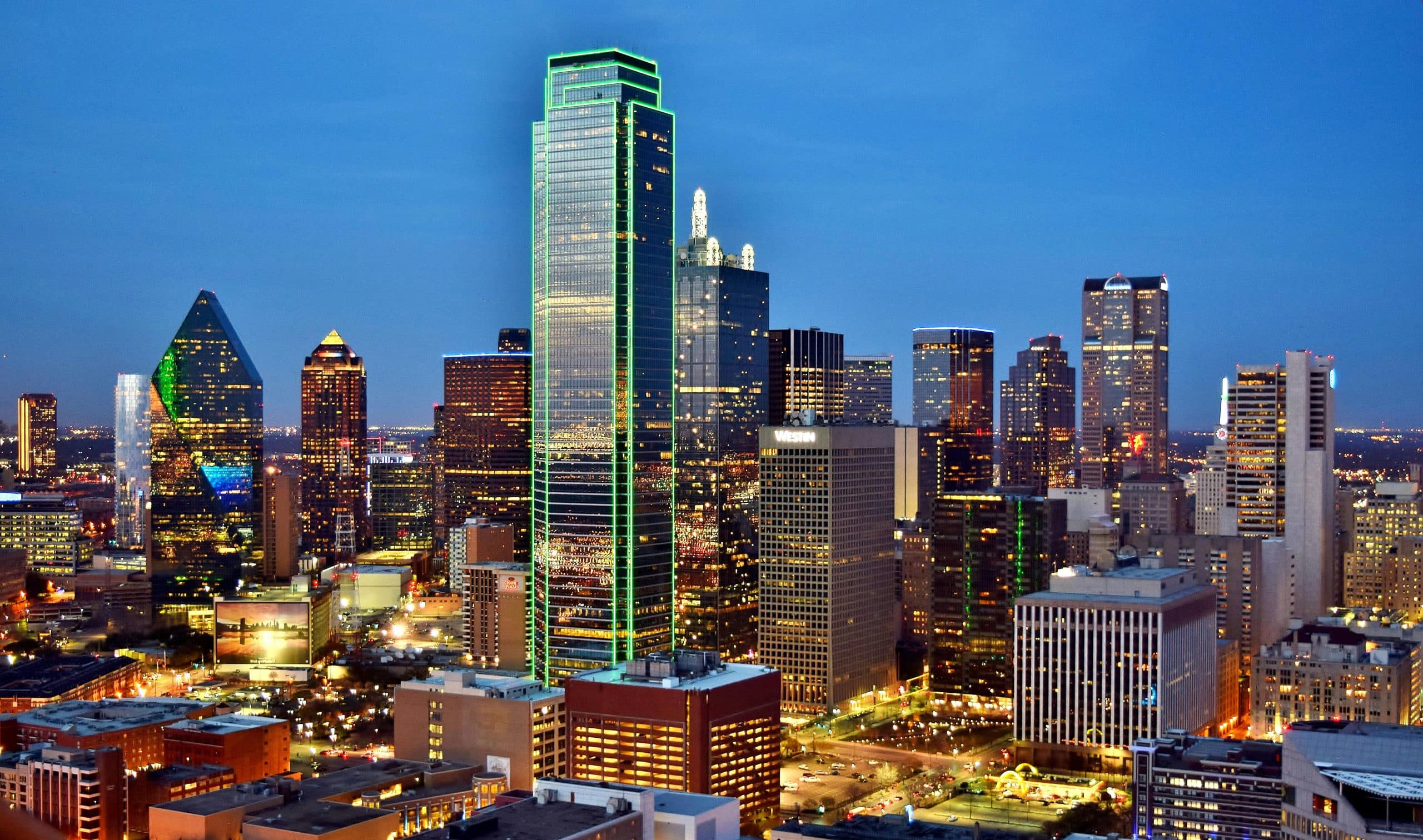 Dallas Skyline at Night